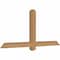 Ekena Millwork Eugene Smooth Timber Gable Bracket, Western Red Cedar, 60"W x 27"H x 3 1/2"D x 3 1/2"F, 11/12 Pitch GBW060X27X0404EUG00SWR - alternate 3